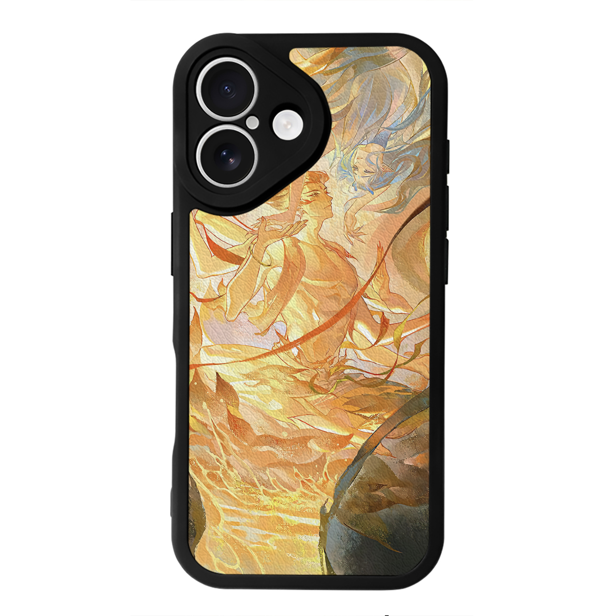 （画像用） Ne Zha 2 ナタ 魔童の大暴れ 【iPhone 16シリーズ対応】シリコンスマホケース（レザー調） 材質：シリコン